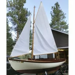 Dacron® Supercruise 4 Oz. White Sailcloth 58" -Cheap Fabric Store Dacron Supercruise 4oz White 60 701