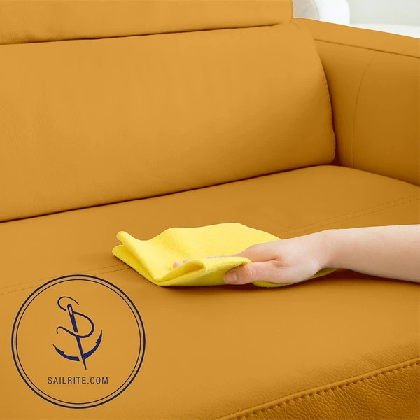EverSoft™ Indoor/Outdoor Mustard 54" Vinyl Fabric 6 EverSoft™ Indoor/Outdoor Mustard 54" Vinyl Fabric - Image 4