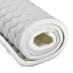 EverSoft™ Silver Hexagon Stitched Foam Backed Vinyl