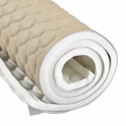 EverSoft™ Tan Hexagon Stitched Foam Backed Vinyl