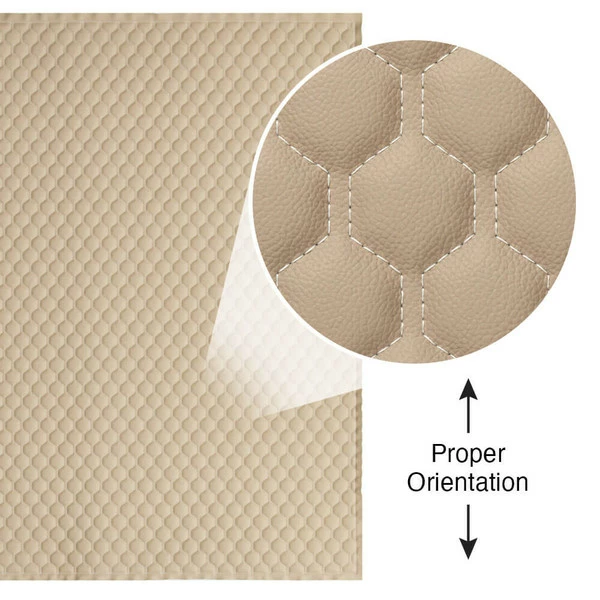 EverSoft™ Tan Hexagon Stitched Foam Backed Vinyl 8 EverSoft™ Tan Hexagon Stitched Foam Backed Vinyl - Image 6
