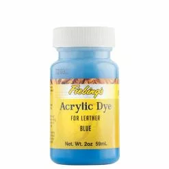 Fiebing's Acrylic Dye For Leather Blue 2 Oz.