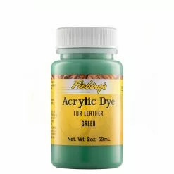 Fiebing's Acrylic Dye For Leather Green 2 Oz.
