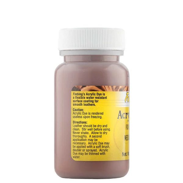 Fiebing's Acrylic Dye For Leather Medium Brown 2 Oz. 4 Fiebing's Acrylic Dye For Leather Medium Brown 2 Oz. - Image 2
