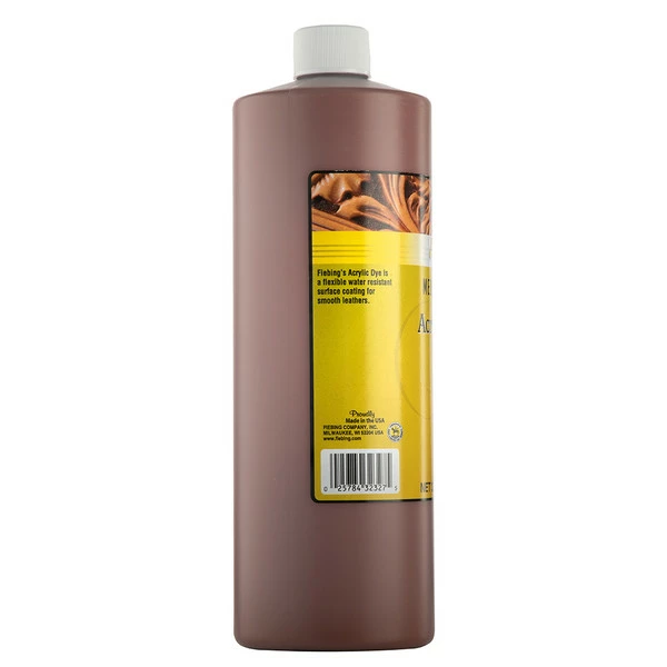 Fiebing's Acrylic Dye For Leather Medium Brown 32 Oz. 4 Fiebing's Acrylic Dye For Leather Medium Brown 32 Oz. - Image 2