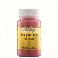 Fiebing's Acrylic Dye For Leather Red 2 Oz.