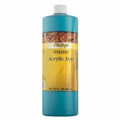 Fiebing's Acrylic Dye For Leather Turquoise 32 Oz.