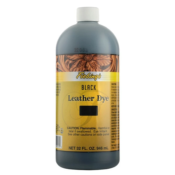 Fiebing's Leather Dye Black 32 Oz. 3 Fiebing's Leather Dye Black 32 Oz.