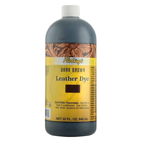 Fiebing's Leather Dye Dark Brown 32 Oz. 3 Fiebing's Leather Dye Dark Brown 32 Oz.