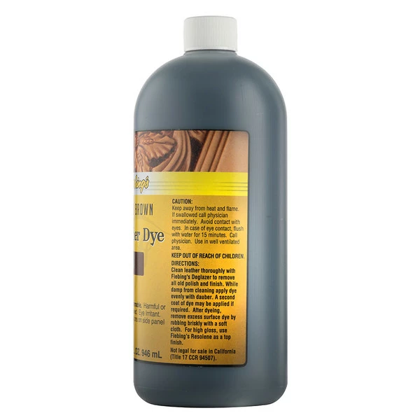 Fiebing's Leather Dye Dark Brown 32 Oz. 5 Fiebing's Leather Dye Dark Brown 32 Oz. - Image 3