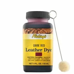 Fiebing's Leather Dye Dark Red 4 Oz.