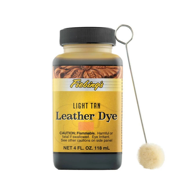 Fiebing's Leather Dye Light Tan 4 Oz. 3 Fiebing's Leather Dye Light Tan 4 Oz.