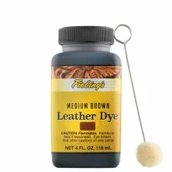 Fiebing's Leather Dye Medium Brown 4 Oz.
