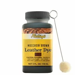 Fiebing's Leather Dye Moccasin Brown 4 Oz.