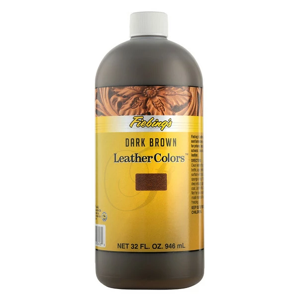 Fiebing's LeatherColors® Dark Brown 32 Oz. 3 Fiebing's LeatherColors® Dark Brown 32 Oz.