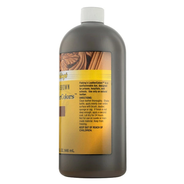 Fiebing's LeatherColors® Dark Brown 32 Oz. 4 Fiebing's LeatherColors® Dark Brown 32 Oz. - Image 2