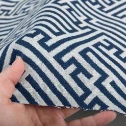 Outdura® Labyrinth Navy 54" Upholstery Fabric (12001) -Cheap Fabric Store Outdura Labyrinth Navy 54 Upholstery Fabric 12001 3
