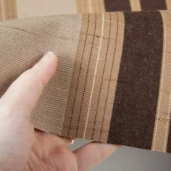 Sunbrella® Awning Stripe 4776-0000 Chocolate Chip Fancy 46" Fabric -Cheap Fabric Store Sunbrella 4776 0000 Chocalate Chip Fancy 46 Awning Stripe 4