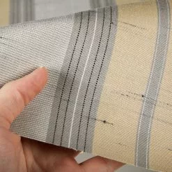 Sunbrella® Awning Stripe 4777-0000 Grey/Beige Chip Fancy 46" Fabric -Cheap Fabric Store Sunbrella 4777 0000 Grey Beige Chip Fancy Stripe 46 Signature Series Awning Stripe 4