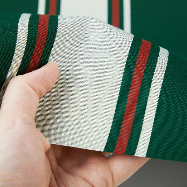 Sunbrella® Awning Stripe 4790-0000 Forest Green Fancy 46" Fabric 6 Sunbrella® Awning Stripe 4790-0000 Forest Green Fancy 46" Fabric - Image 4