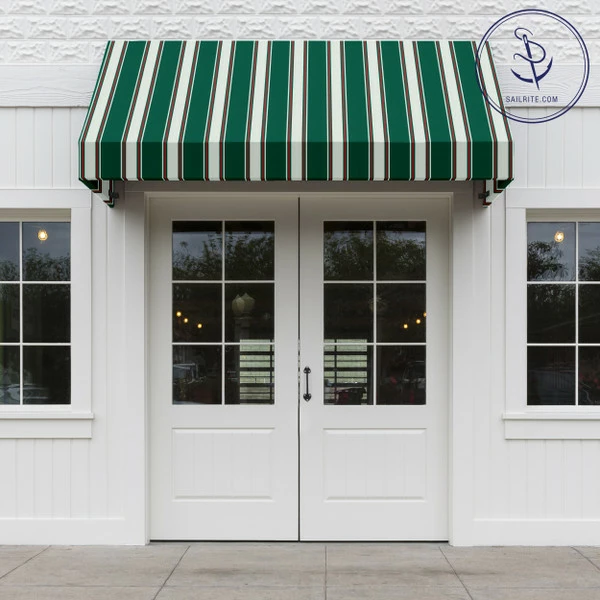 Sunbrella® Awning Stripe 4790-0000 Forest Green Fancy 46" Fabric 8 Sunbrella® Awning Stripe 4790-0000 Forest Green Fancy 46" Fabric - Image 6