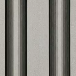 Sunbrella® Awning Stripe 4799-0000 Grey/Black/White 46" Fabric