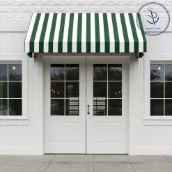 Sunbrella® Awning Stripe 4806-0000 Beaufort Forest Green/Natural 6 Bar 46" Fabric 12 Sunbrella® Awning Stripe 4806-0000 Beaufort Forest Green/Natural 6 Bar 46" Fabric -Cheap Fabric Store Sunbrella 4806 0000 Forest Green Natural 6 Bar 46 707