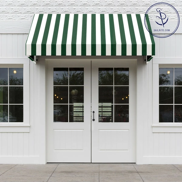 Sunbrella® Awning Stripe 4806-0000 Beaufort Forest Green/Natural 6 Bar 46" Fabric 7 Sunbrella® Awning Stripe 4806-0000 Beaufort Forest Green/Natural 6 Bar 46" Fabric - Image 5