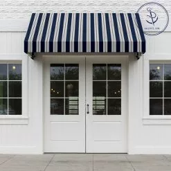 Sunbrella® Awning Stripe 4902-0000 Captain Navy/Natural Classic 46" Fabric -Cheap Fabric Store Sunbrella 4902 0000 Captain Navy Natural Classic 46 Awning Signature Series Stripe 707