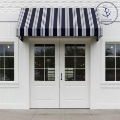 Sunbrella® Awning Stripe 4902-0000 Captain Navy/Natural Classic 46" Fabric -Cheap Fabric Store Sunbrella 4902 0000 Captain Navy Natural Classic 46 Awning Signature Series Stripe 72