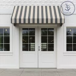 Sunbrella® Awning Stripe 4916-0000 Navy/Taupe Fancy 46" Fabric 12 Sunbrella® Awning Stripe 4916-0000 Navy/Taupe Fancy 46" Fabric -Cheap Fabric Store Sunbrella 4916 0000 Navy Taupe Fancy 46 Signature Series Awning Stripe 707