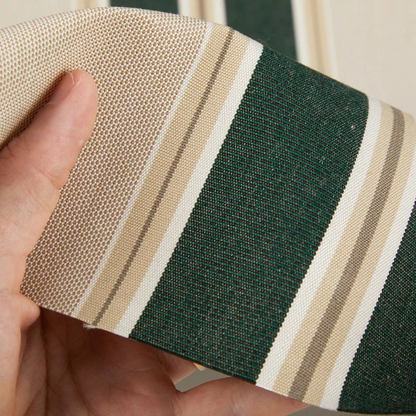 Sunbrella® Awning Stripe 4923-0000 Black Forest Fancy 46" Fabric 6 Sunbrella® Awning Stripe 4923-0000 Black Forest Fancy 46" Fabric - Image 4