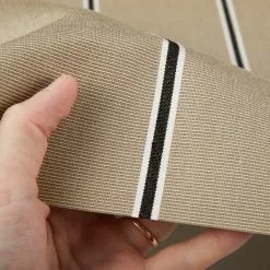 Sunbrella® Awning Stripe 4961-0000 Putty Regimental 46" Fabric -Cheap Fabric Store Sunbrella 4961 0000 Putty Regimental Stripe 46 Signature Series Awning Stripe 4