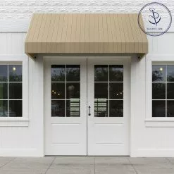 Sunbrella® Awning Stripe 4961-0000 Putty Regimental 46" Fabric -Cheap Fabric Store Sunbrella 4961 0000 Putty Regimental Stripe 46 Signature Series Awning Stripe 707