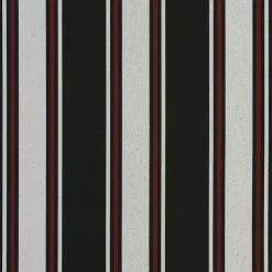 Sunbrella® Awning Stripe 4989-0000 Hatteras Raven 46" Fabric