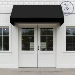 Sunbrella® Marine Grade 6008-0000 Black 60" Fabric -Cheap Fabric Store Sunbrella 6008 0000 Jet Black 60 72