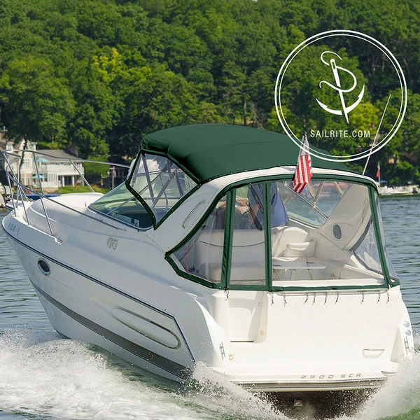 Sunbrella® Marine Grade 6037-0000 Forest Green 60" Fabric 8 Sunbrella® Marine Grade 6037-0000 Forest Green 60" Fabric - Image 6