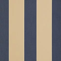 Sunbrella® Awning Stripe 4921-0000 Mediterranean Canvas Block 46" Fabric