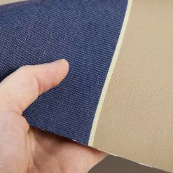 Sunbrella® Awning Stripe 4921-0000 Mediterranean Canvas Block 46" Fabric -Cheap Fabric Store Sunbrella Mediterranean Canvas Block Stripe 46 4