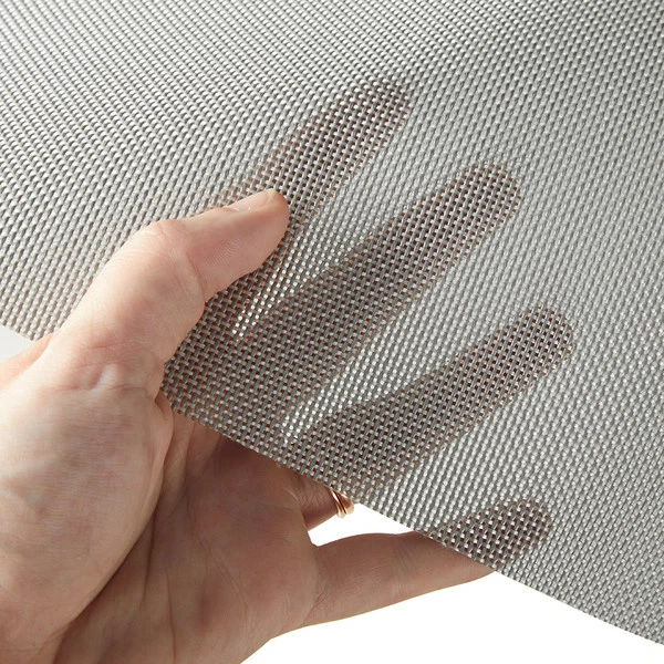 Textilene® Metallics Vinyl Mesh Aluminum 54" Fabric 7 Textilene® Metallics Vinyl Mesh Aluminum 54" Fabric - Image 5